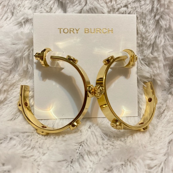 Tory Burch Migrain Hoop Earrings - Picture 3 of 9